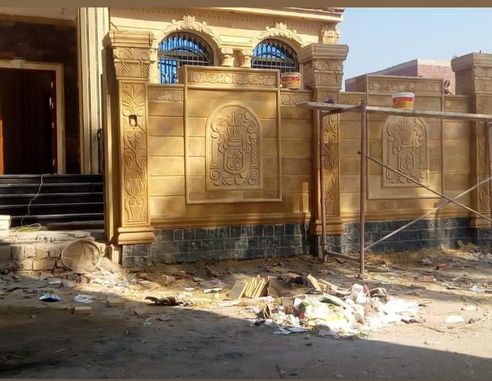 تصميم أسوار فلل حجر هاشمي